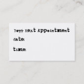 Stylist名刺 予約カード (裏面)