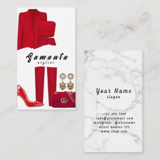 Stylist名刺 名刺 (正面/裏面)