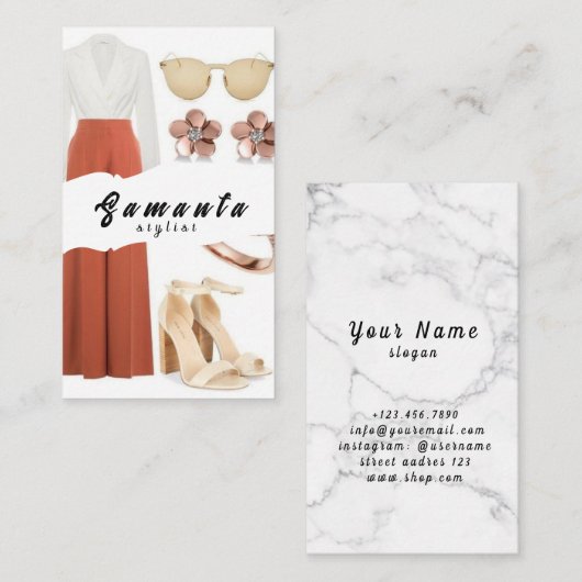 Stylist名刺 名刺 (正面/裏面)