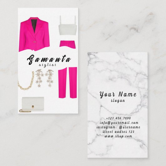 Stylist名刺 名刺 (正面/裏面)