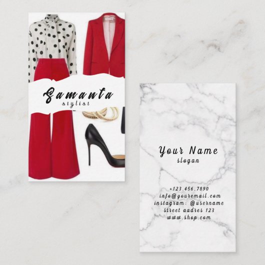 Stylist名刺 名刺 (正面/裏面)