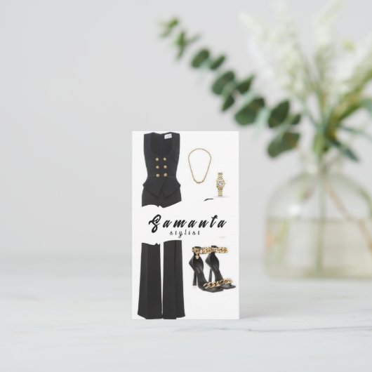 Stylist名刺 名刺 (スタンド正面)