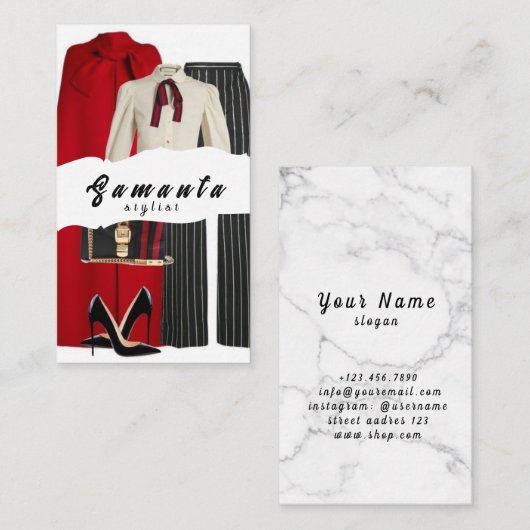 Stylist名刺 名刺 (正面/裏面)