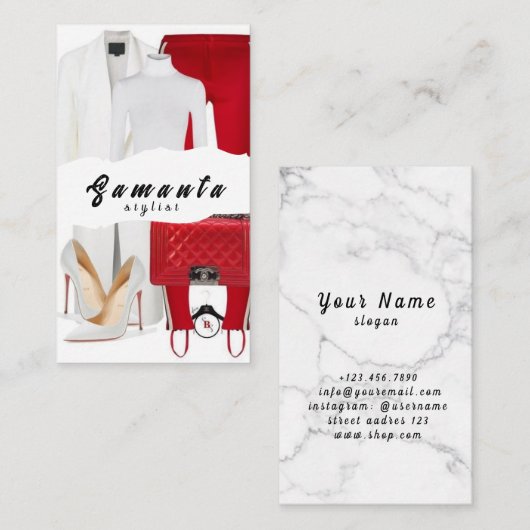 Stylist名刺 名刺 (正面/裏面)