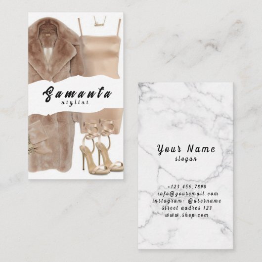 Stylist名刺 名刺 (正面/裏面)