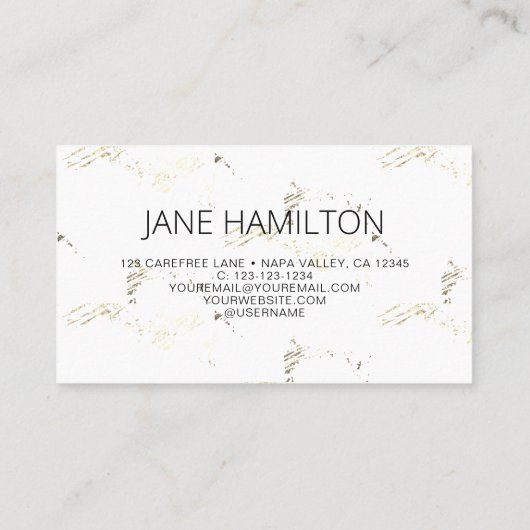 Stylist美しいメイクアップLashesプロファイルカード 名刺 (裏面)