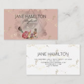 Stylist美しいメイクアップLashesプロファイルカード 名刺 (正面/裏面)