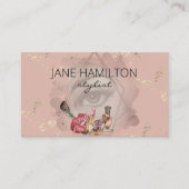 Stylist美しいメイクアップLashesプロファイルカード 名刺 (正面)