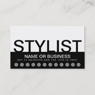 STYLIST顧客はっきりしたロイヤリティカード ロイヤリティカード