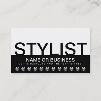 STYLIST顧客はっきりしたロイヤリティカード ロイヤリティカード