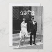 Stylist Modern minimalist photo wedding  招待状 (正面)