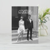 Stylist Modern minimalist photo wedding  招待状 (スタンド正面)