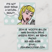 StylistBusiness自然な美しいの美容師かカード 名刺 (正面/裏面)