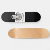 Stylize Labrador Retriever Personalized Skateboard スケートボード (横)