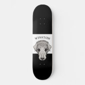 Stylize Labrador Retriever Personalized Skateboard スケートボード (正面)