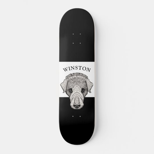 Stylize Labrador Retriever Personalized Skateboard スケートボード (正面)