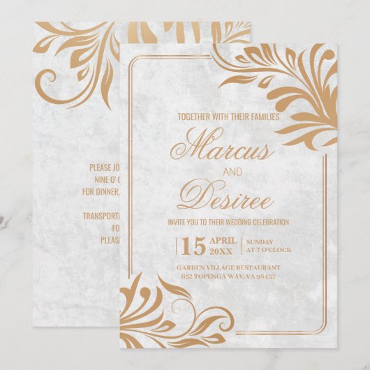  stylized古典的要素 招待状 (正面/裏面)