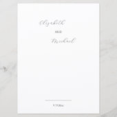 Stylized 3D Lily Flowers Blue Gold メニュー (裏面)