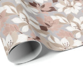 Stylized Abstract Petals in Trendy Colors ラッピングペーパー (ロールコーナー)