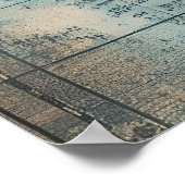 stylized antique map superimposed on a large gold ポスター (角)