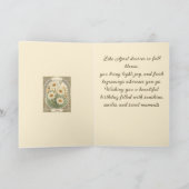 Stylized April Daisy Birth Month Flower カード (内部)