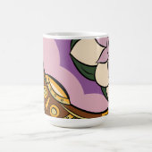 Stylized Axe and Flower Design コーヒーマグカップ (中央)