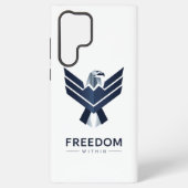 Stylized Blue Eagle "Freedom Within" Samsung Galaxyケース (裏面)