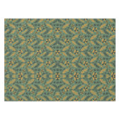 Stylized botanical orange and black floral pattern テーブルクロス (正面(横))