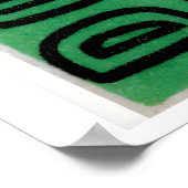 Stylized Bottles Matchbox Art Print, Czech Vintage ポスター (角)