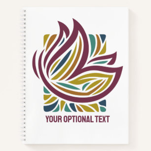Stylized Butterfly Optional Text ノートブック