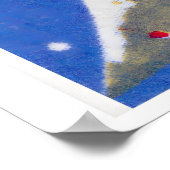 Stylized Christmas Tree Mid-Century Matchbox Label ポスター (角)