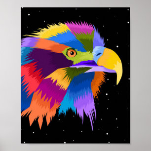 Stylized Eagle Pop ポスター