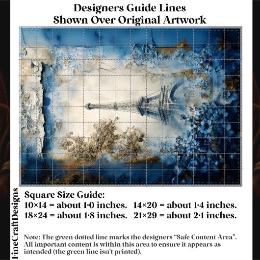 Stylized Eiffel Tower Paris Collage FE1 Decoupage 薄葉紙