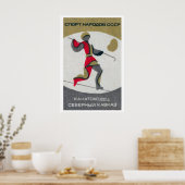 Stylized Figure Soviet Union Mid-Century Matchbox ポスター (キッチン)