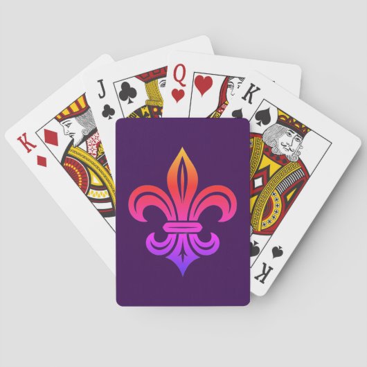 "Stylized Fleur-de-lis" Classic Playing Cards トランプ (裏面)