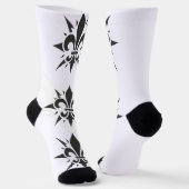 "Stylized Fleur-de-lis" Crew Socks ソックス (傾斜あり)