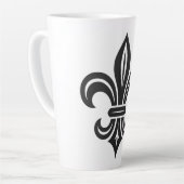 "Stylized Fleur-de-lis" Latte Mug カフェラテマグ (左アングル)