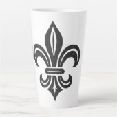 "Stylized Fleur-de-lis" Latte Mug カフェラテマグ (正面)