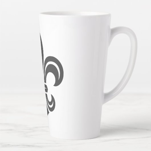 "Stylized Fleur-de-lis" Latte Mug カフェラテマグ (右)