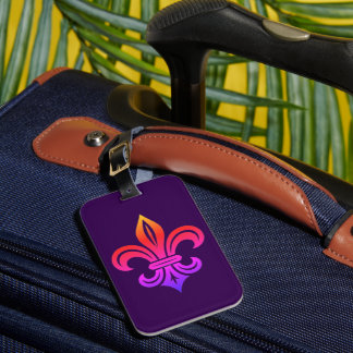 "Stylized Fleur-de-lis" Luggage Tag ラゲッジタグ