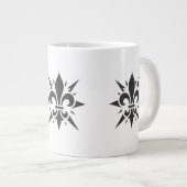 "Stylized Fleur-de-lis" Specialty Mug ジャンボコーヒーマグカップ (正面右)