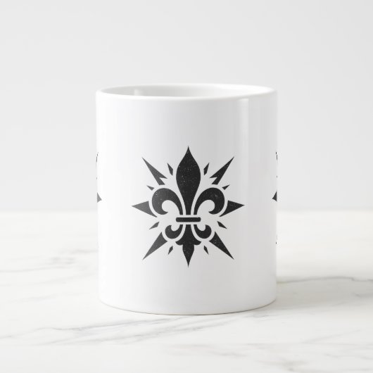 "Stylized Fleur-de-lis" Specialty Mug ジャンボコーヒーマグカップ (正面)