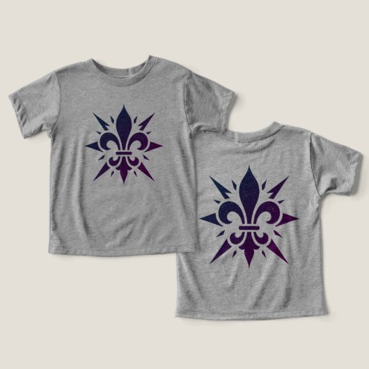 "Stylized Fleur-de-lis" T-Shirt (デザイン正面&裏面)