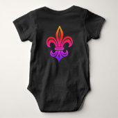"Stylized Fleur-de-lis" T-Shirt ベビーボディスーツ (裏面)