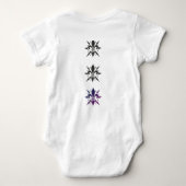 "Stylized Fleur-de-lis" T-Shirt ベビーボディスーツ (裏面)