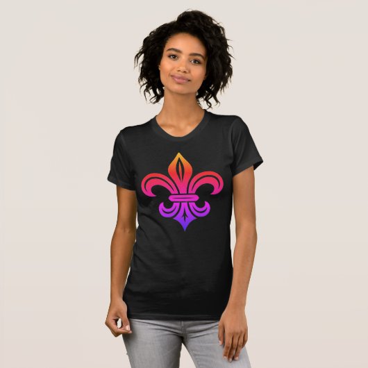 "Stylized Fleur-de-lis" T-Shirt Tシャツ (正面フル)
