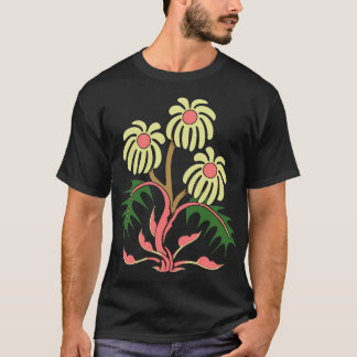 Stylized Floral Illustration – Elegant Nature Art  Tシャツ
