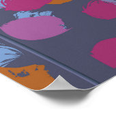 Stylized floral seamless pattern. Vintage imitatio ポスター (角)