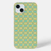 Stylized geometric pattern in bold orange hexagon Case-Mate iPhoneケース (裏面)