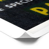 Stylized Hand Holding A Perfume Bottle ポスター (角)